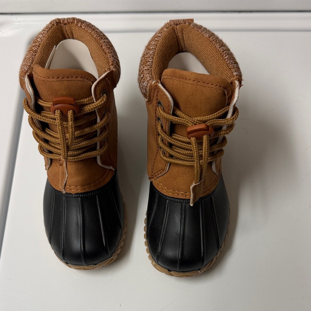Kids Brown and Black Duck Boots